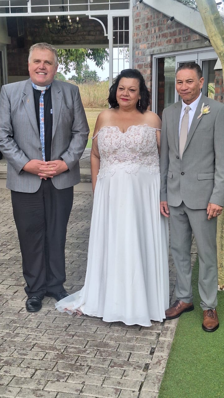 Wedding ceremony by Dr. Gerrit Rademeyer in Colenso