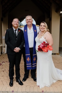 Wedding ceremony by Dr. Gerrit Rademeyer in Colenso