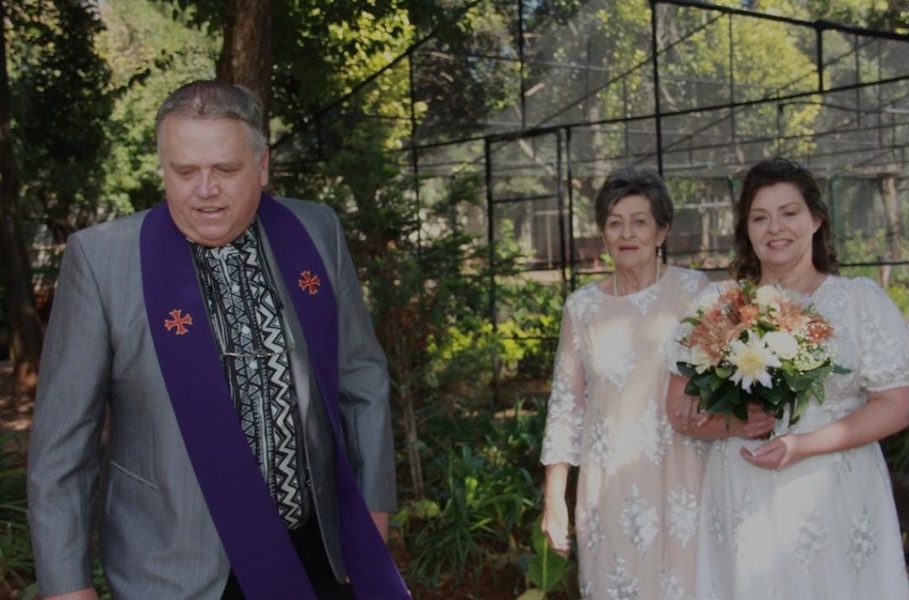 Wedding ceremony by Dr. Gerrit Rademeyer in Colenso