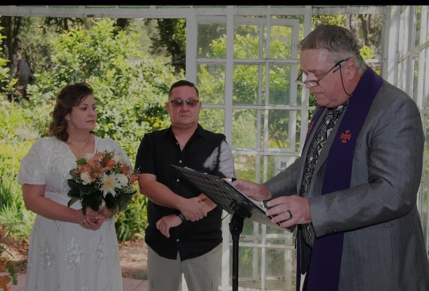 Wedding ceremony by Dr. Gerrit Rademeyer in Colenso