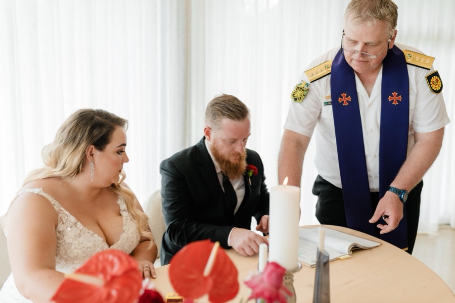 Wedding ceremony by Dr. Gerrit Rademeyer in Colenso