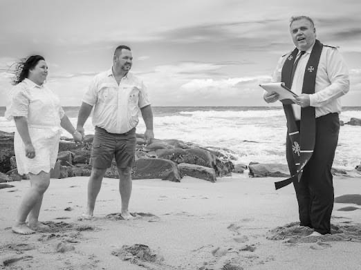 Wedding ceremony by Dr. Gerrit Rademeyer in Colenso