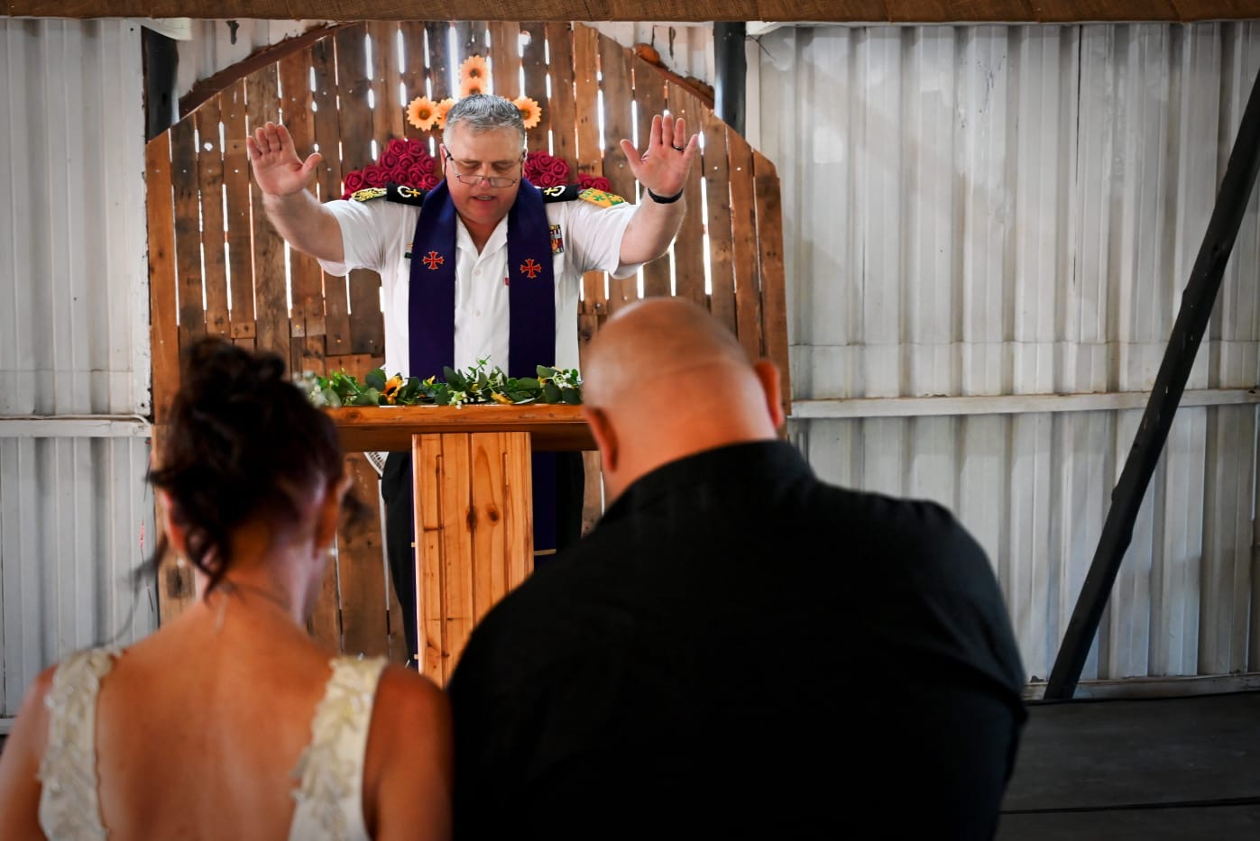 Wedding ceremony by Dr. Gerrit Rademeyer in Colenso